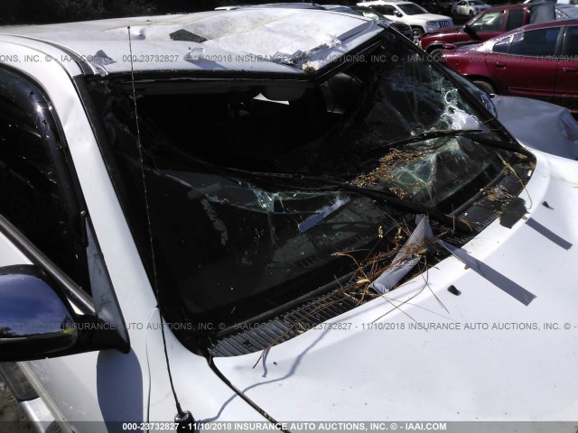 5TBET34106S556695 - 2006 TOYOTA TUNDRA DOUBLE CAB SR5 WHITE photo 6