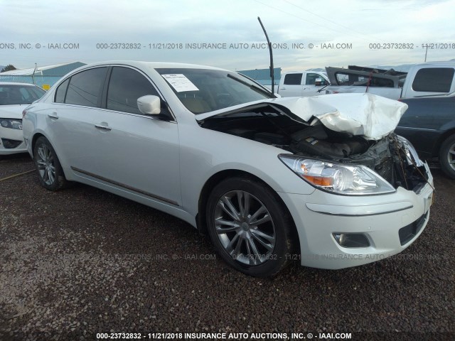 KMHGC4DF6BU114104 - 2011 HYUNDAI GENESIS 4.6L WHITE photo 1