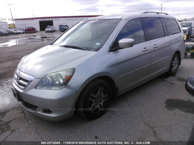 5FNRL386X5B410564 - 2005 HONDA ODYSSEY EXL GRAY photo 2