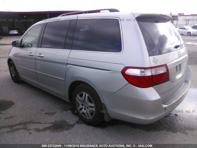 5FNRL386X5B410564 - 2005 HONDA ODYSSEY EXL GRAY photo 3