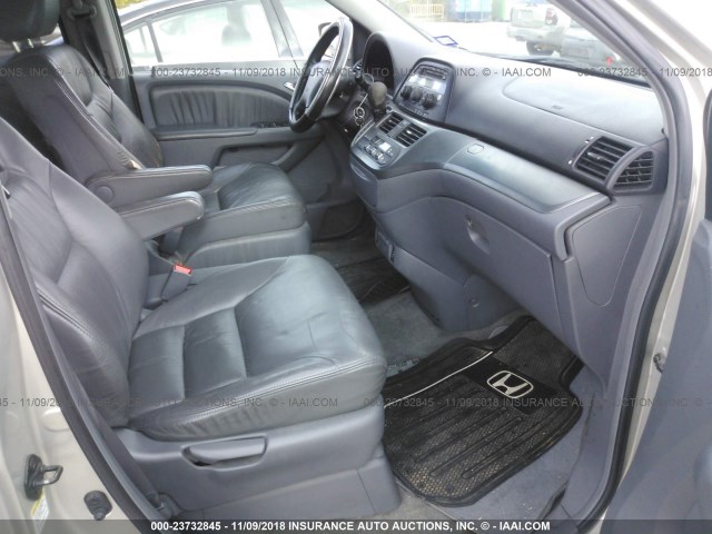 5FNRL386X5B410564 - 2005 HONDA ODYSSEY EXL GRAY photo 5