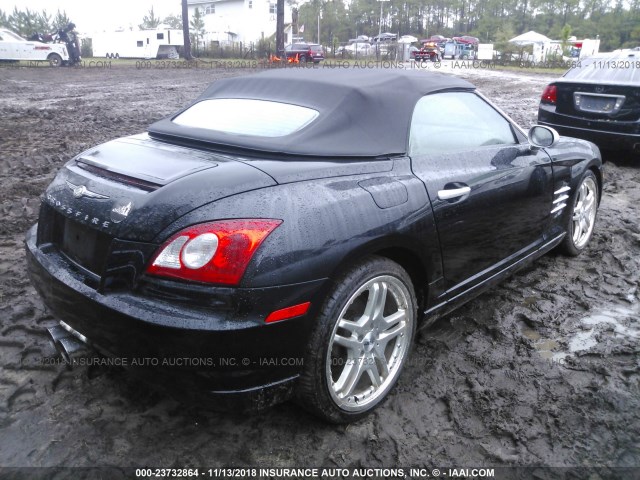 1C3AN65L45X055615 - 2005 CHRYSLER CROSSFIRE LIMITED BLACK photo 4