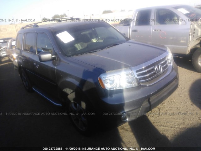 5FNYF3H3XFB004858 - 2015 HONDA PILOT SE GRAY photo 1