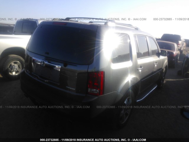 5FNYF3H3XFB004858 - 2015 HONDA PILOT SE GRAY photo 4