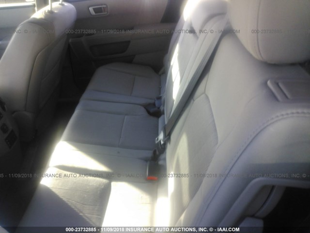 5FNYF3H3XFB004858 - 2015 HONDA PILOT SE GRAY photo 8