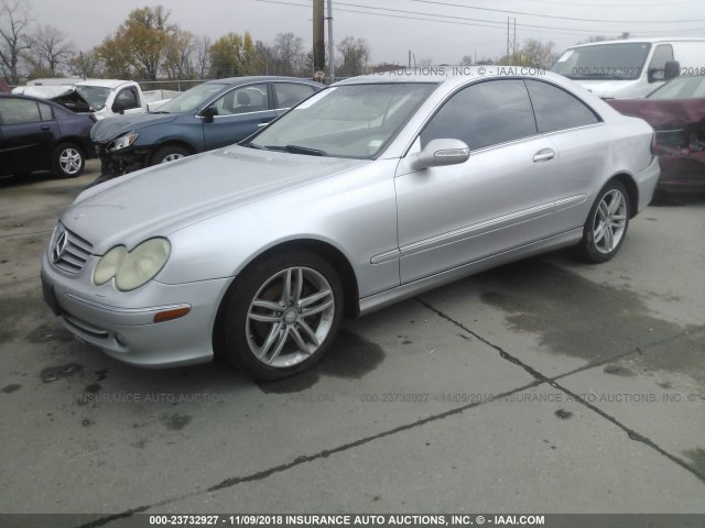 WDBTJ65J13F047228 - 2003 MERCEDES-BENZ CLK 320C SILVER photo 2