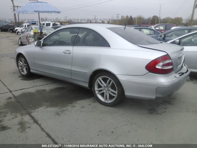 WDBTJ65J13F047228 - 2003 MERCEDES-BENZ CLK 320C SILVER photo 3