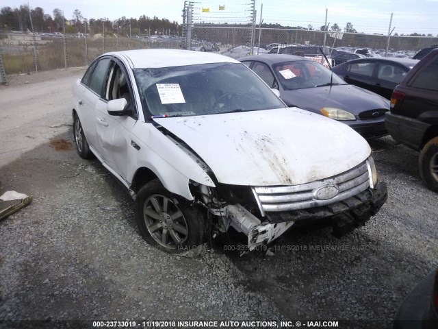 1FAHP24W98G117190 - 2008 FORD TAURUS SEL WHITE photo 1