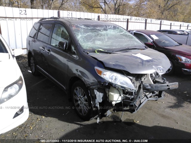 5TDDK3DC7BS030081 - 2011 TOYOTA SIENNA XLE/LIMITED GRAY photo 1