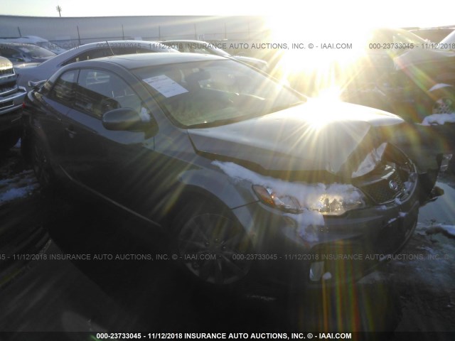 KNAFW6A38D5656991 - 2013 KIA FORTE SX GRAY photo 1