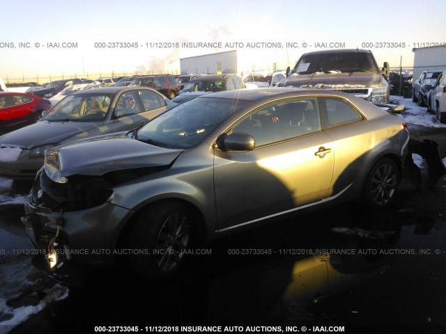 KNAFW6A38D5656991 - 2013 KIA FORTE SX GRAY photo 2