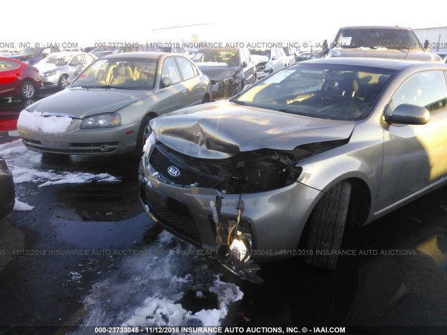 KNAFW6A38D5656991 - 2013 KIA FORTE SX GRAY photo 6