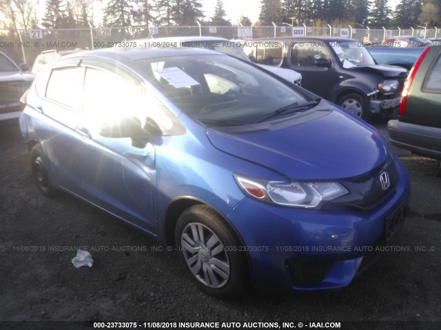 JHMGK5H52HS019606 - 2017 HONDA FIT LX BLUE photo 1