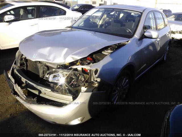 JF1GH6B68AH824543 - 2010 SUBARU IMPREZA 2.5I PREMIUM SILVER photo 2