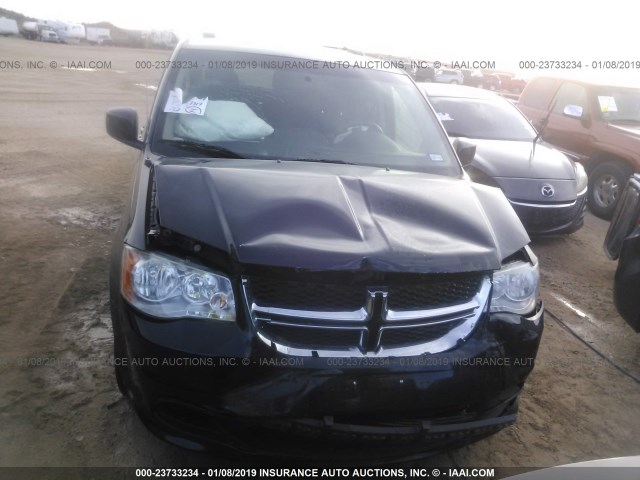 2C4RDGCG2ER429876 - 2014 DODGE GRAND CARAVAN SXT BLACK photo 6