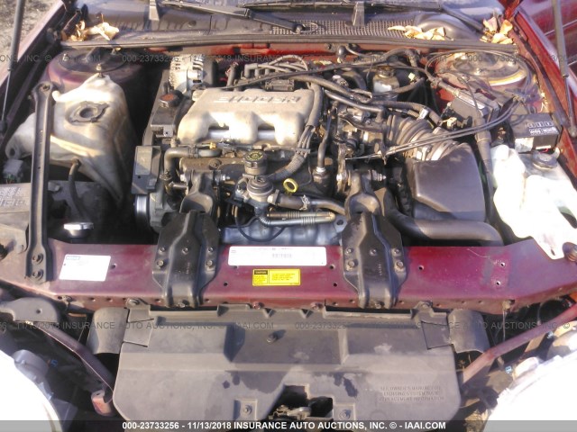 2G1WL52J0Y1196101 - 2000 CHEVROLET LUMINA MAROON photo 10