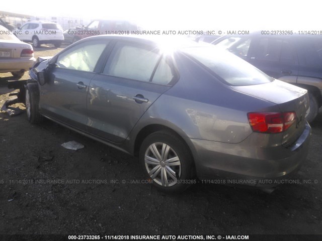 3VWLA7AJ2FM289556 - 2015 VOLKSWAGEN JETTA TDI GRAY photo 3