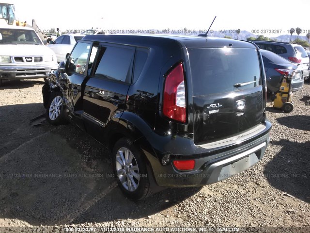 KNDJT2A65C7748426 - 2012 KIA SOUL +/!/SPORT BLACK photo 3