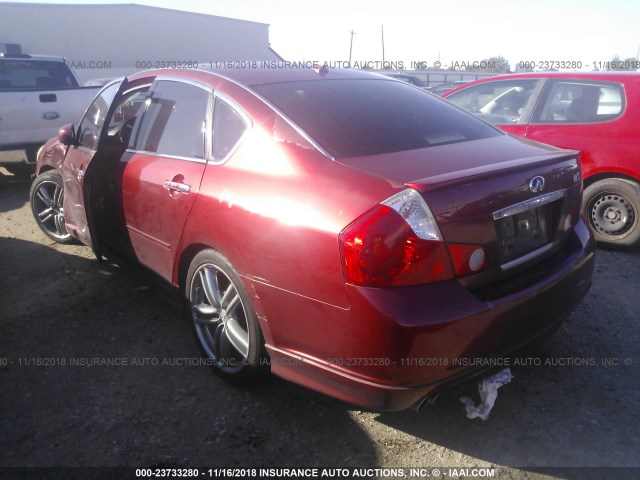 JNKAY01E56M101560 - 2006 INFINITI M35 SPORT MAROON photo 3