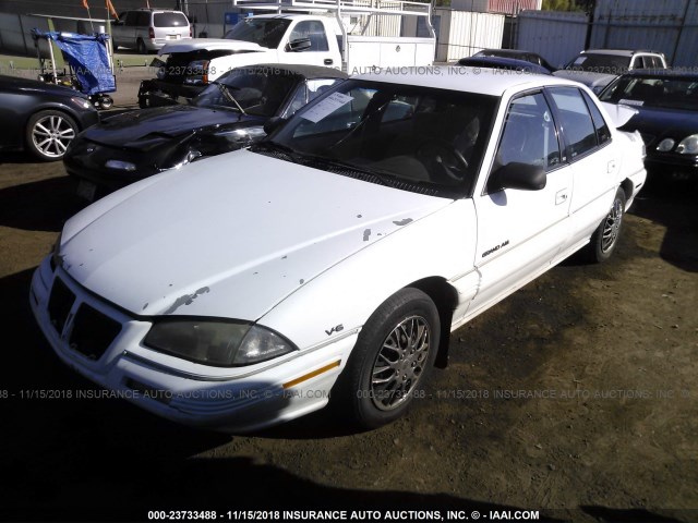 1G2NE55M5SC700862 - 1995 PONTIAC GRAND AM SE WHITE photo 2