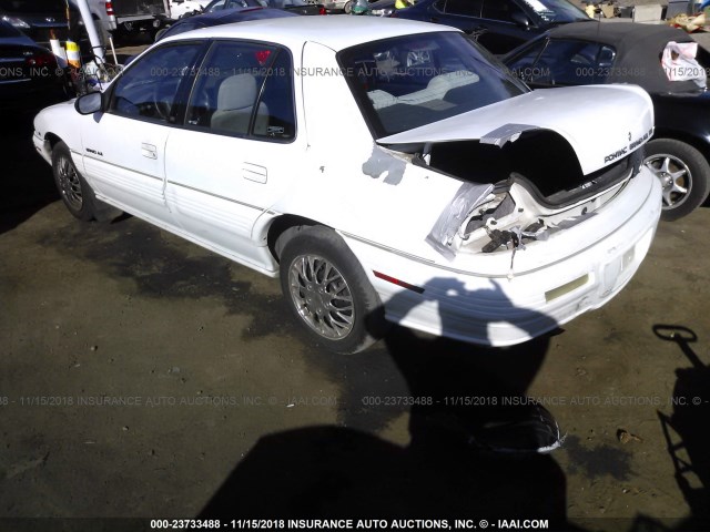 1G2NE55M5SC700862 - 1995 PONTIAC GRAND AM SE WHITE photo 3