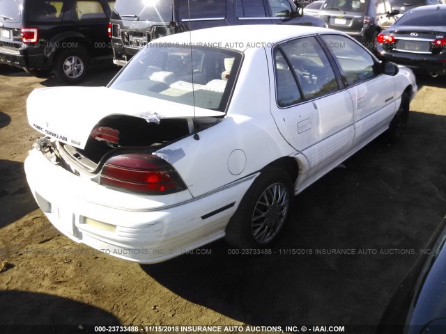 1G2NE55M5SC700862 - 1995 PONTIAC GRAND AM SE WHITE photo 4