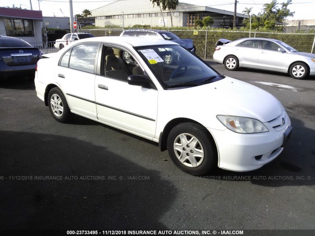 1HGES16385L020544 - 2005 HONDA CIVIC DX VP Ağ foto 1