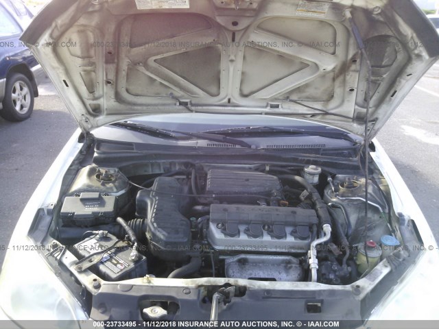 1HGES16385L020544 - 2005 HONDA CIVIC DX VP Ağ foto 10
