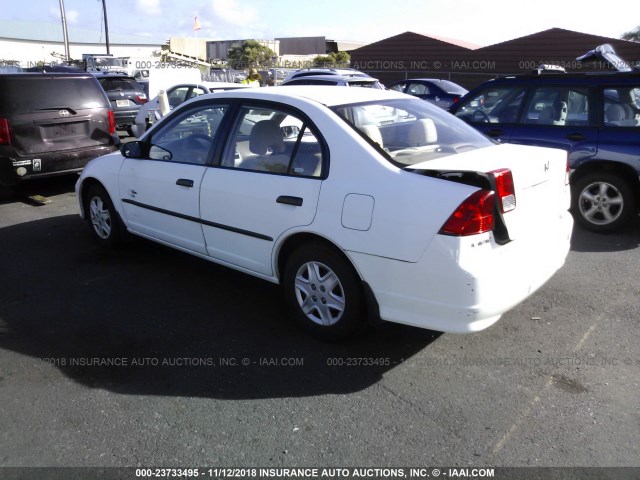 1HGES16385L020544 - 2005 HONDA CIVIC DX VP Ağ foto 3