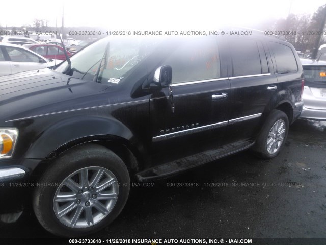 1A8HW58218F133775 - 2008 CHRYSLER ASPEN BLACK photo 2