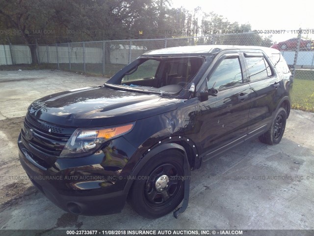 1FM5K8AR1FGC66540 - 2015 FORD EXPLORER POLICE INTERCEPTOR BLACK photo 2