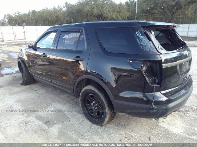 1FM5K8AR1FGC66540 - 2015 FORD EXPLORER POLICE INTERCEPTOR BLACK photo 3