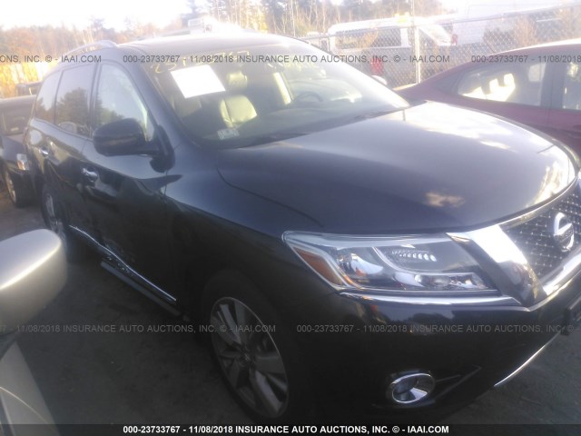 5N1AR2MM4EC618183 - 2014 NISSAN PATHFINDER S/SV/SL/PLATINUM BLACK photo 1