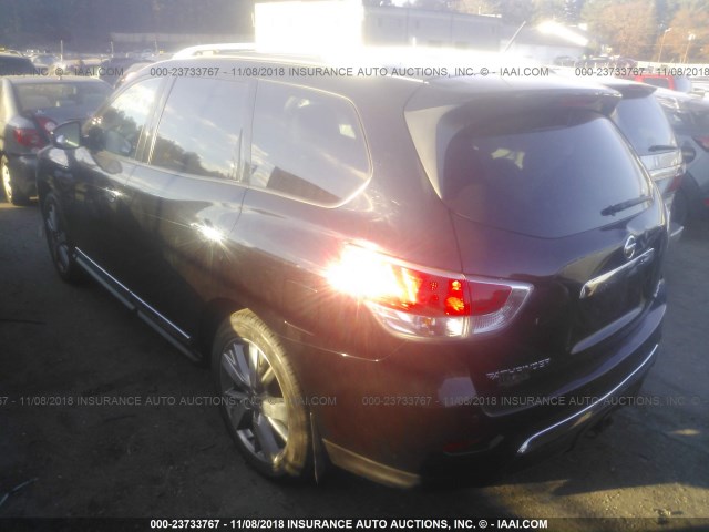 5N1AR2MM4EC618183 - 2014 NISSAN PATHFINDER S/SV/SL/PLATINUM BLACK photo 3