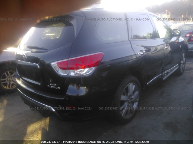 5N1AR2MM4EC618183 - 2014 NISSAN PATHFINDER S/SV/SL/PLATINUM BLACK photo 4