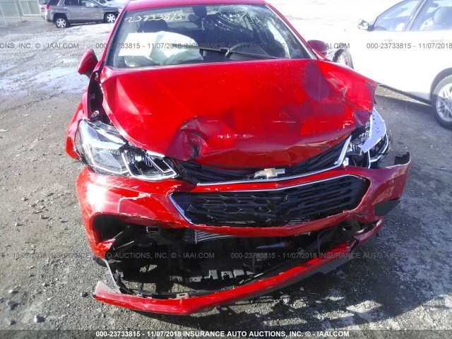 1G1BC5SM0H7164938 - 2017 CHEVROLET CRUZE LS RED photo 6