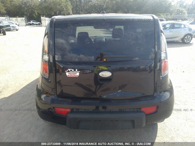 KNDJT2A26A7147813 - 2010 KIA SOUL +/!/SPORT BLACK photo 6