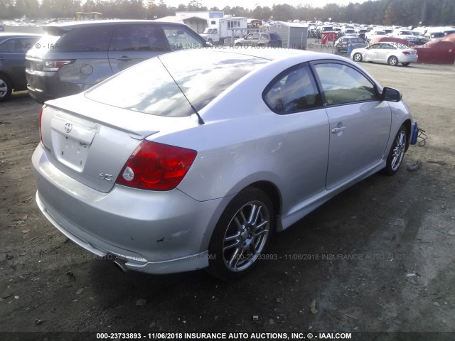 JTKDE167050014736 - 2005 TOYOTA SCION TC Gümüş foto 4