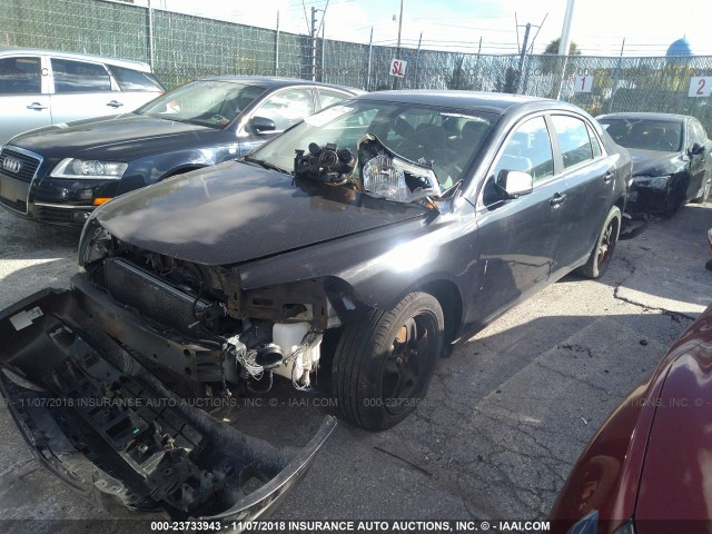 1G1ZG57N394185922 - 2009 CHEVROLET MALIBU LS 黑色 照片 2