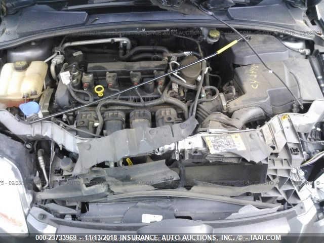 1FADP3F25EL387535 - 2014 FORD FOCUS SE GRAY photo 10