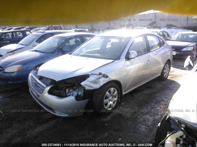 KMHDU46D49U626675 - 2009 HYUNDAI ELANTRA GLS/SE SILVER photo 2