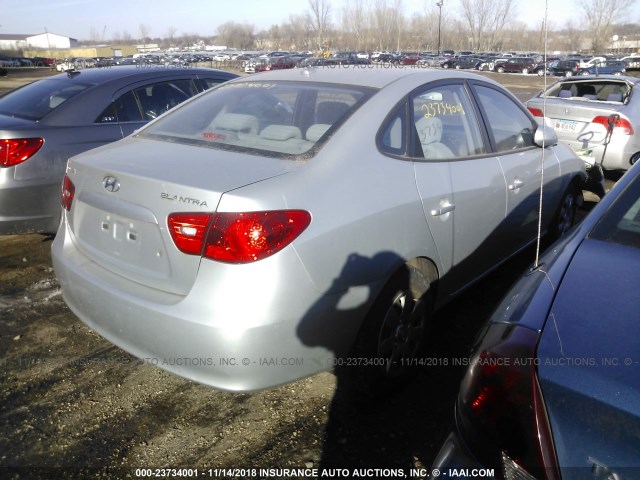 KMHDU46D49U626675 - 2009 HYUNDAI ELANTRA GLS/SE SILVER photo 4