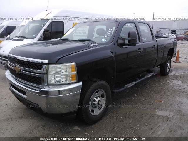 1GC1CVCG4BF254571 - 2011 CHEVROLET SILVERADO C2500 HEAVY DUTY BLACK photo 2