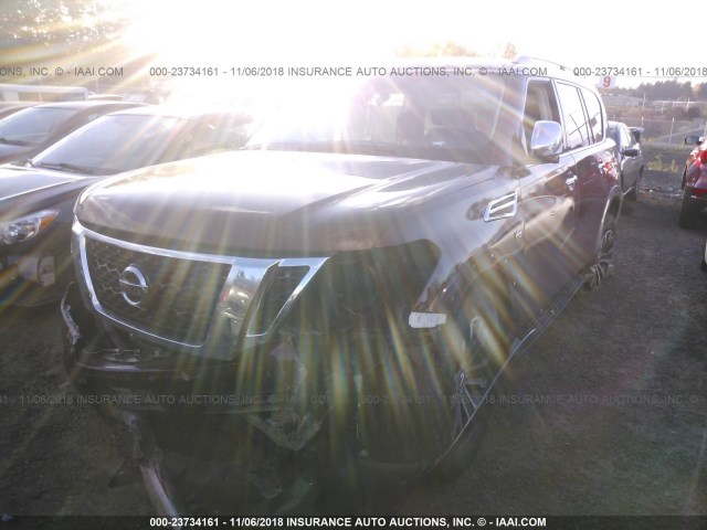 JN8AY2NCXJ9552263 - 2018 NISSAN ARMADA SV/SL/PLATINUM ORANGE photo 2