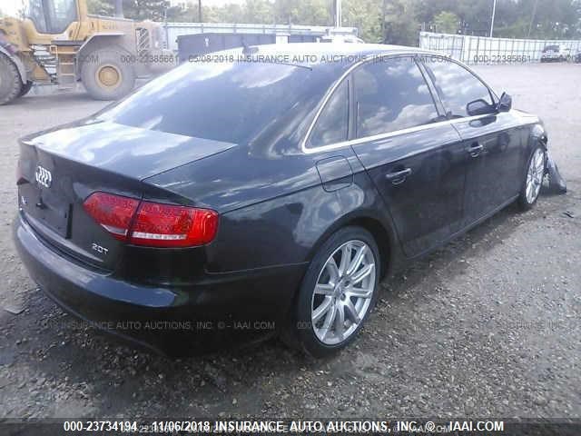 WAUEFAFL0BN009201 - 2011 AUDI A4 PREMIUM PLUS BLACK photo 4