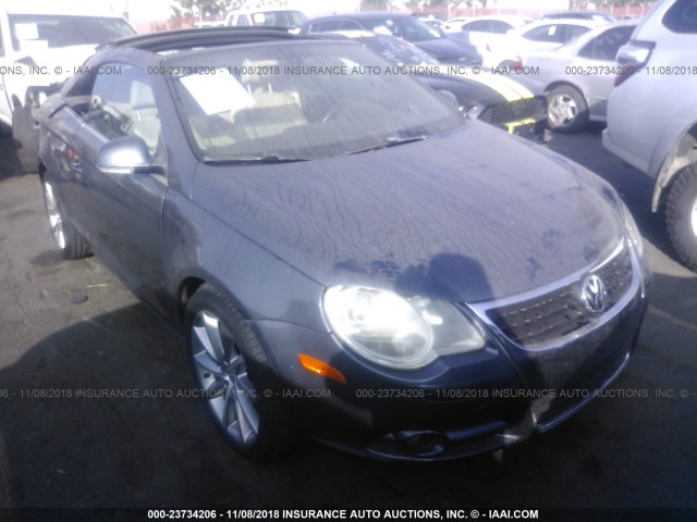 WVWDA71F57V019361 - 2007 VOLKSWAGEN EOS 2.0T SPORT GRAY photo 1