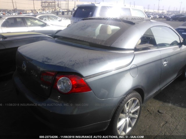 WVWDA71F57V019361 - 2007 VOLKSWAGEN EOS 2.0T SPORT GRAY photo 6