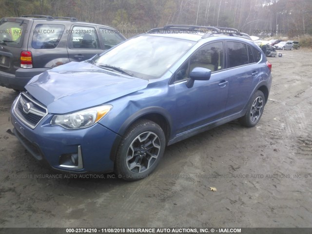 JF2GPABC0H8272375 - 2017 SUBARU CROSSTREK PREMIUM ლურჯი ფოტო 2