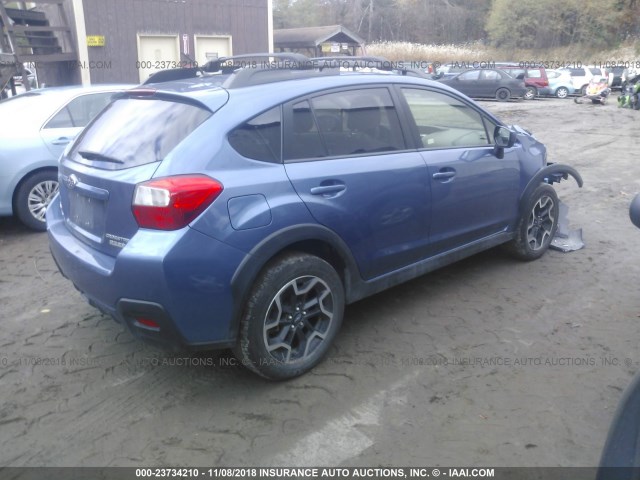 JF2GPABC0H8272375 - 2017 SUBARU CROSSTREK PREMIUM ლურჯი ფოტო 4