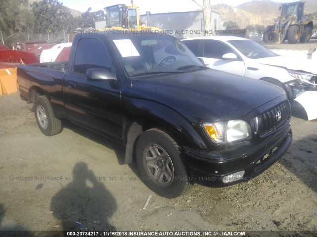 5TENL42N12Z047781 - 2002 TOYOTA TACOMA BLACK photo 1